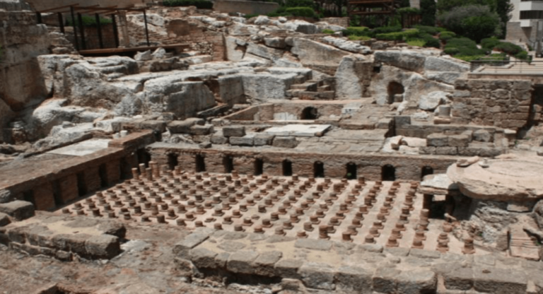 ١٣-الحمامات الرومانية فى بيروت​